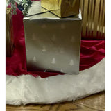 Home Accents Holiday Traditions Burgundy Plush Tree Skirt