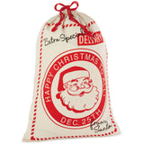 Christmas Canvas Drawstring Sack - Extra Special Delivery From Santa (Fabric Bag for Gifts, Home Décor and More)