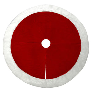 Home Accents Holiday Traditions Burgundy Plush Tree Skirt