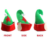 Elf Christmas Hat with Attached Felt Ears SANTAS HELPER XMAS ADULTS NOVELTY FUNNY FANCY HAT