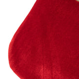 Red and White Velveteen Santa Claus Belt Buckle Christmas Stocking